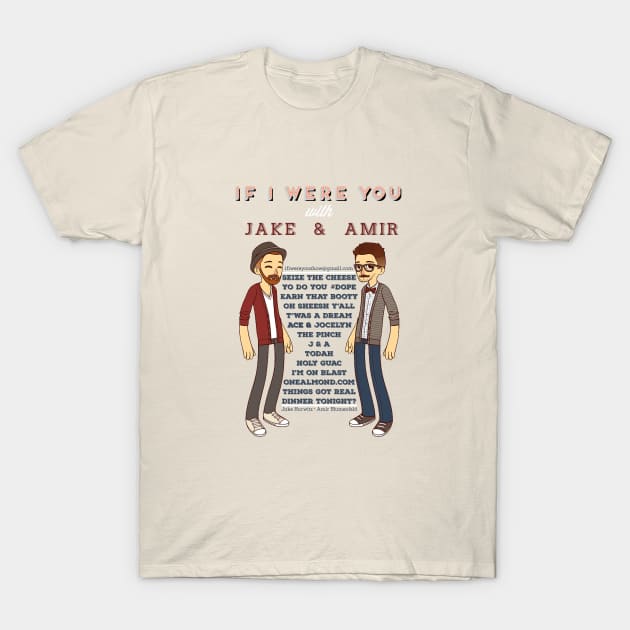 Hipster Jake and Amir T-Shirt by FolkBloke